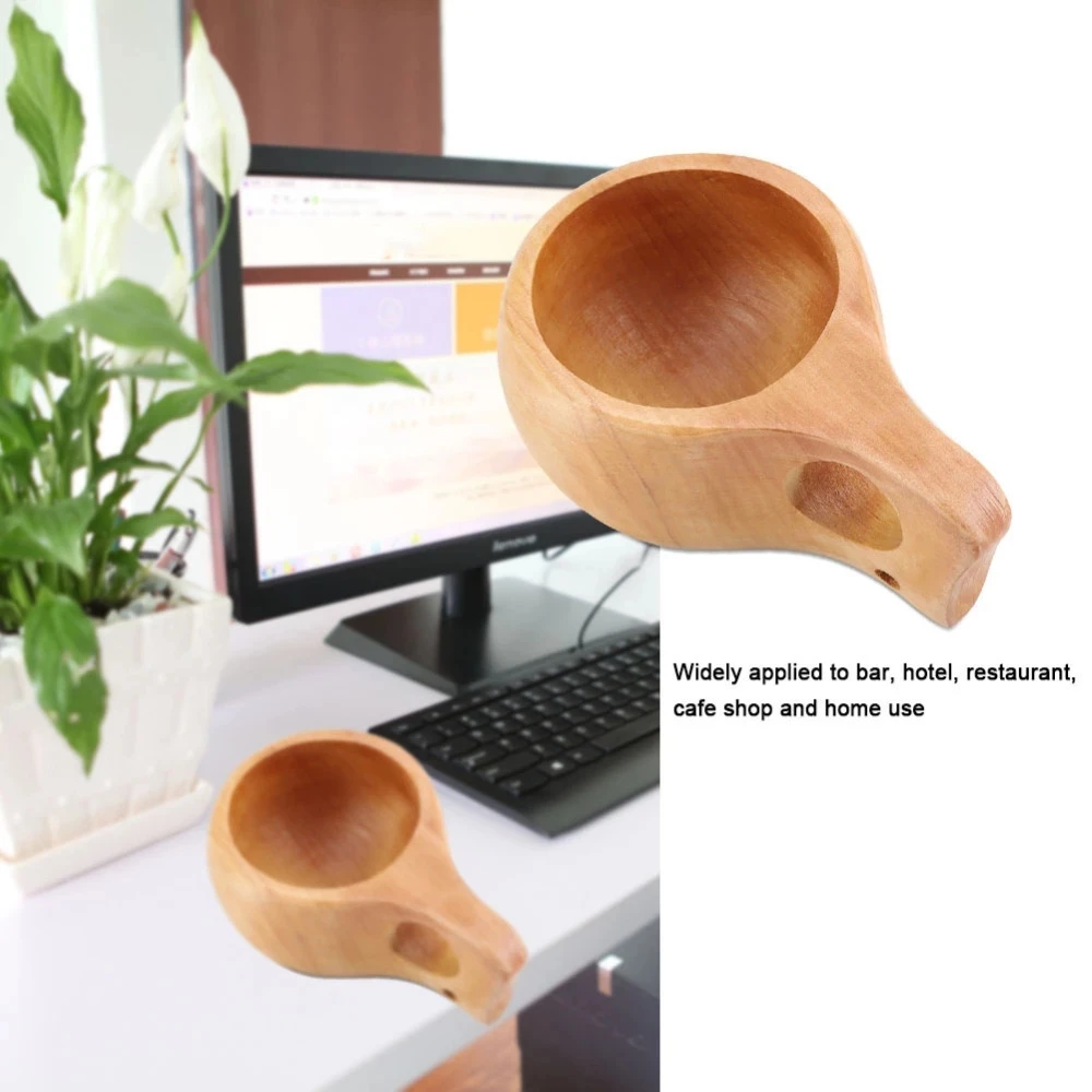 Vious Touch портативная деревянная кружка Kuksa с одним отверстием чашка ручная работа