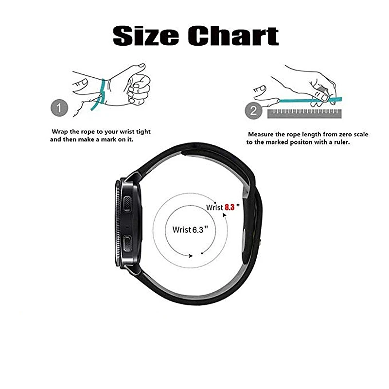 22 мм/20 мм резиновый ремешок для samsung gear S2 спортивных часов 42 46 Классический S3 Huami
