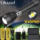 Самый мощный XHP90 светодиодный светильник XLamp Zoom фонарь XHP70.2 USB Перезаряжаемый Тактический светильник 18650 или 26650 походная охотничья лампа
