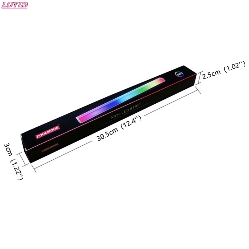 

30/40cm Aluminum alloy RGB PC Case LED Strip Magnetic Computer Light Bar 5V/3PIN Small 4Pin ARGB Motherboard Light-Strip