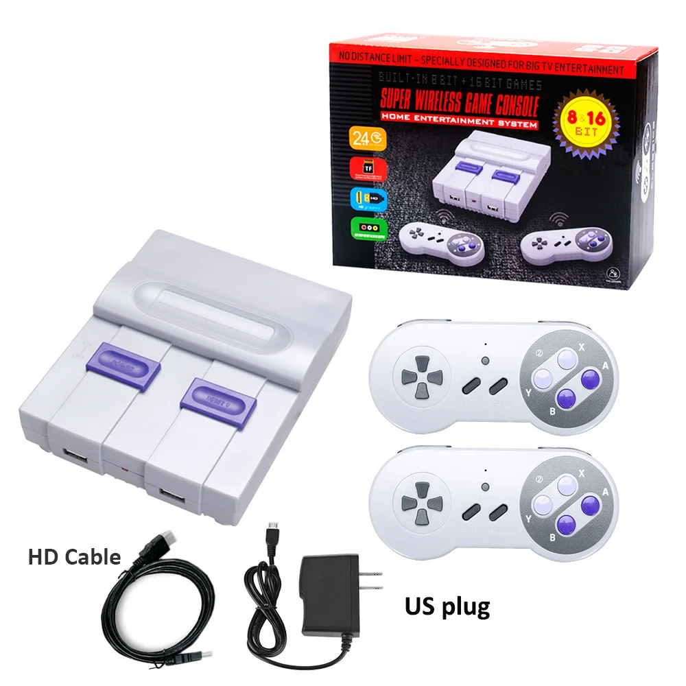 8-битная ТВ-приставка для видеоигр 634 встроенных классических ретро-игр