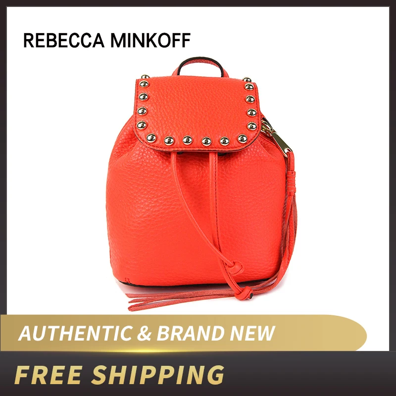 Подлинный оригинальный и новый роскошный рюкзак REBECCA MINKOFF без подкладки женские