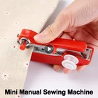 Портативная мини-ручная швейная машина, простые в эксплуатации инструменты для шитья, ткань, удобные инструменты для шитья швейные машины