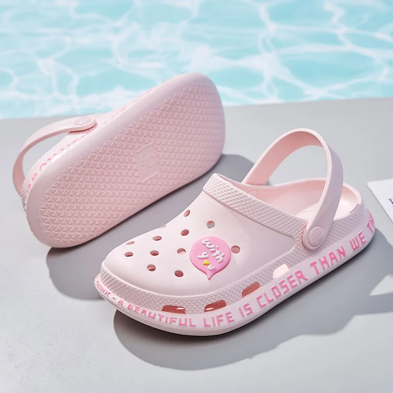 

Summer Garden Shoes Women Beach Slip on Loafer Sandals Woman Comfortable Cartoon Cute Rubber Clogs Slid Slippers Sandalias Mujer