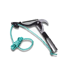 high quality black pulley high branch scissors metal shears fruit picker tool garden farm metal pruning shears hand tools