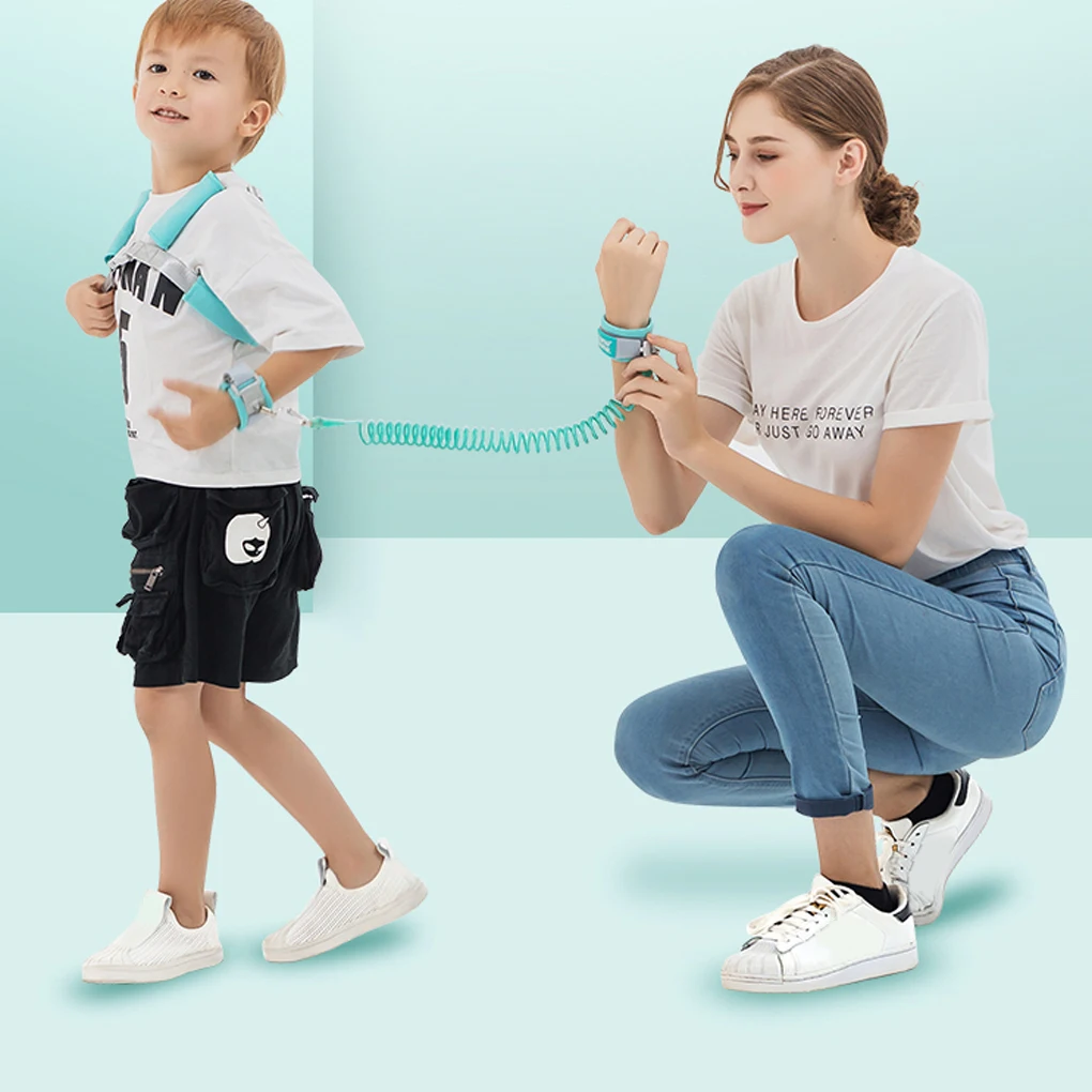 

Toddler Baby Kids Safety Harness Pulling Rope Kid Anti-Lost Hauling Cable Wristband Wrist Link Braces Adjustible Baby Leash Rope