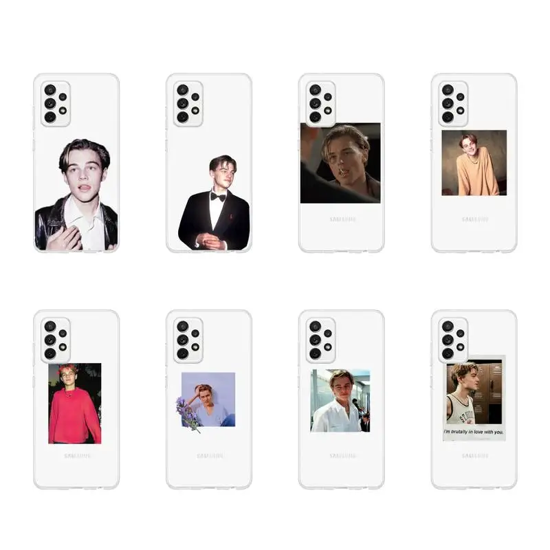 

Leonardo DiCaprio American actors Phone Case Transparent For Samsung Galaxy A S Note 9 11 10 51 50 71 70 80 20 21 30s ultra plus