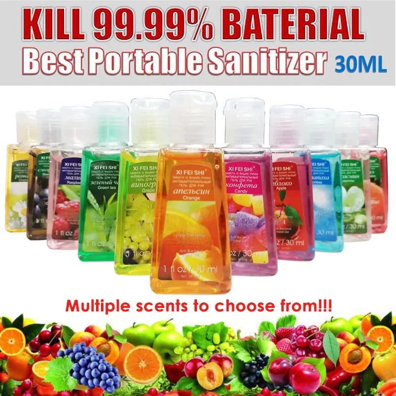 99.9% антибактериальный гель для путешествий портативный одноразовый