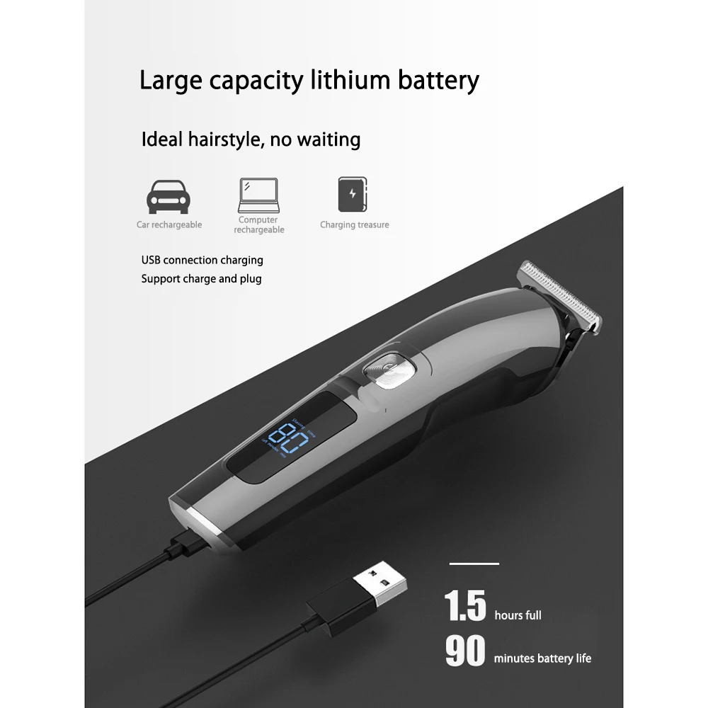 

Multifunctional Electric Haircut Machine Clippers Shaver Nose Hair Trimmer Sideburns Hairstyle Carving Personal Family Care Set
