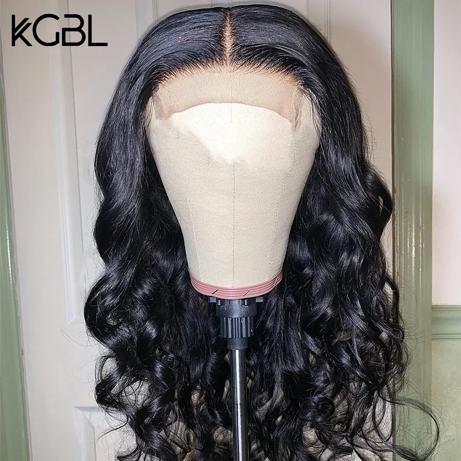 KGBL 8 ”-22” объемная волна 13*4 кружево переднее среднее соотношение не-Remy