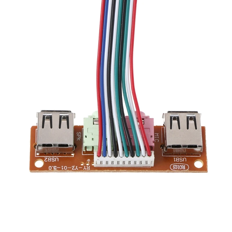 2 Порты и разъёмы USB 0 компьютера чехол спереди Панель аудио Домкраты Mic кабель