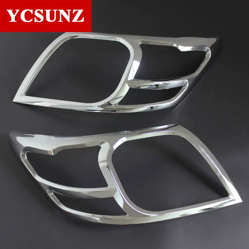 Автомобильные аксессуары ABS хромированный дизайн крышка фары для Toyota Hilux Vigo SR5 2012