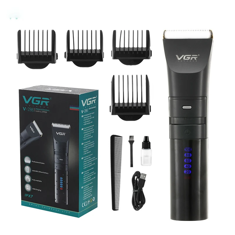 

Ceramic Blade Hair Clipper Rounded Corner LCD Display Electric Hair Clipper Whole Body Washing Electric Hair Clipper