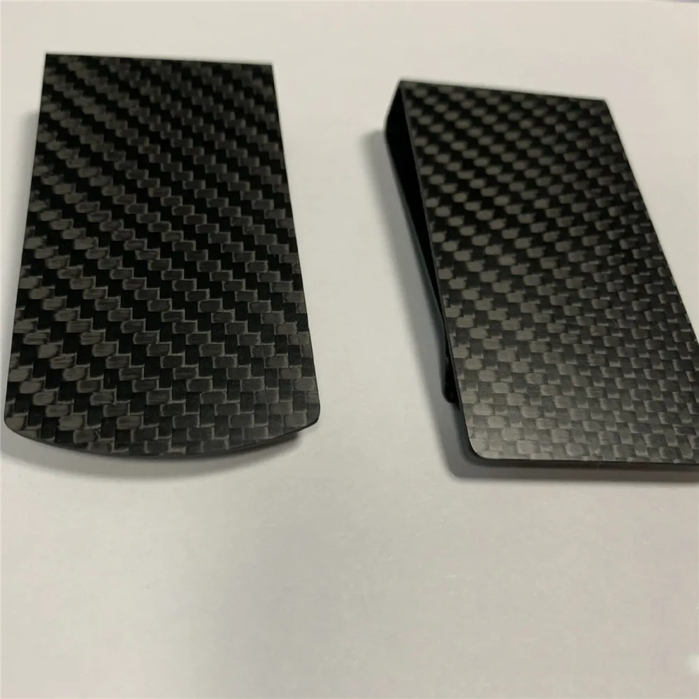 Прочный зажим для денег из углеродного волокна мужской простой наличный