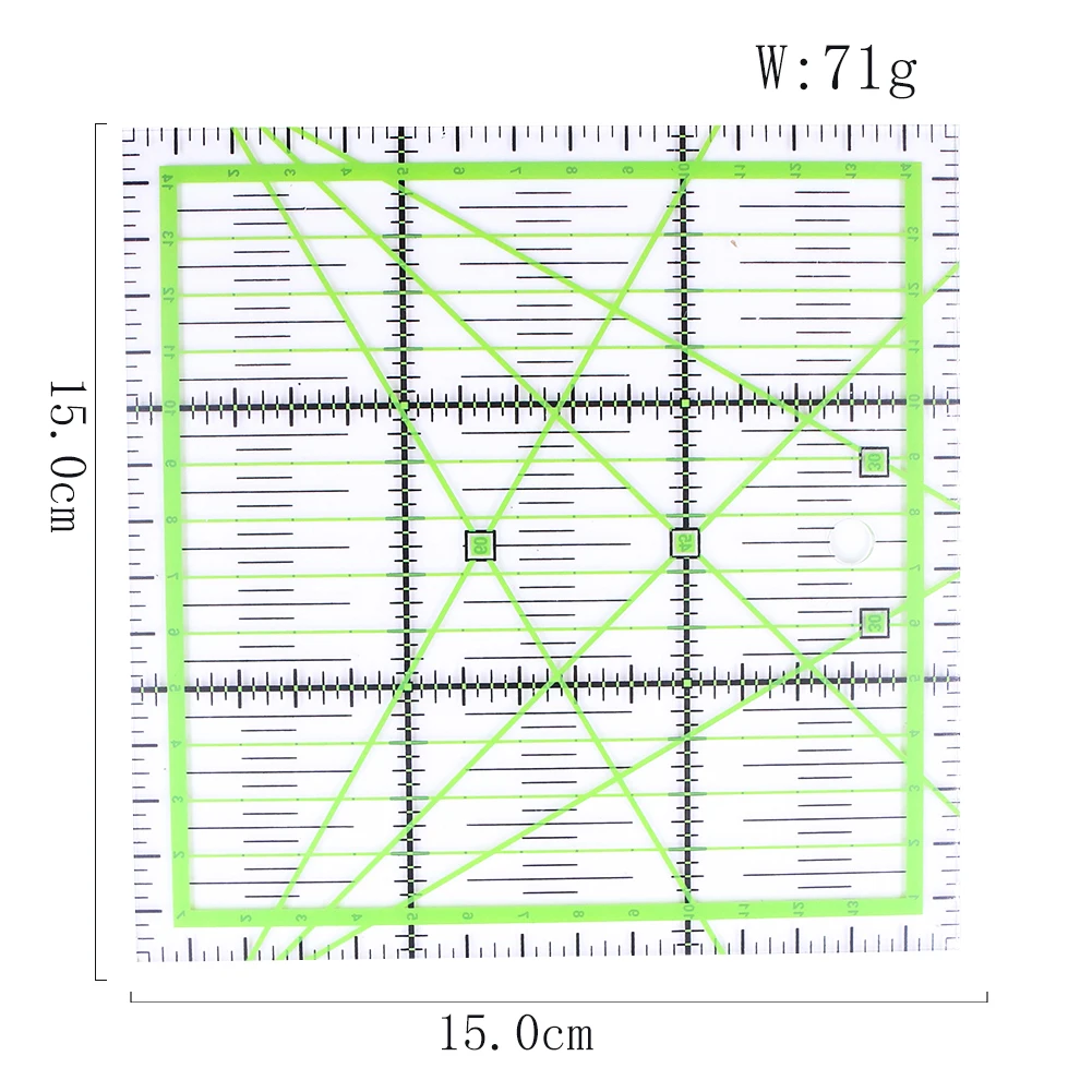 

High-grade Multi-Function Acrylic Drawing Ruler Patchwork Yardstick Ruler Cloth Hand Sewing Rulers Office Drafting Supplies