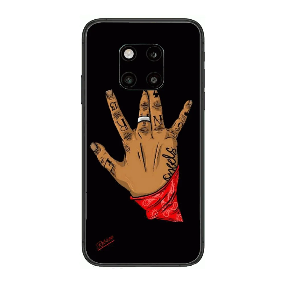 

Dark tide figure case matte anti-fall mobile phone case Phone Case For Huawei mate 30 10 20 40 Lite Smart Z Pro Black Etui