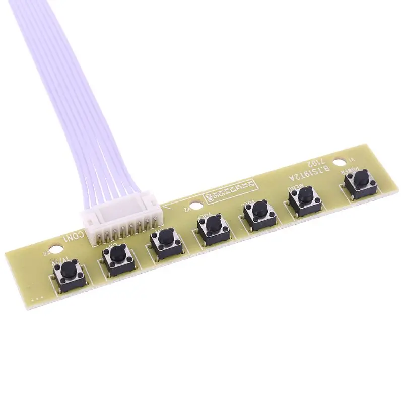 V56 V59 ЖК ТВ плата драйвера DVB T2 + 7 клавишный переключатель IR 1 лампа Инвертор LVDS