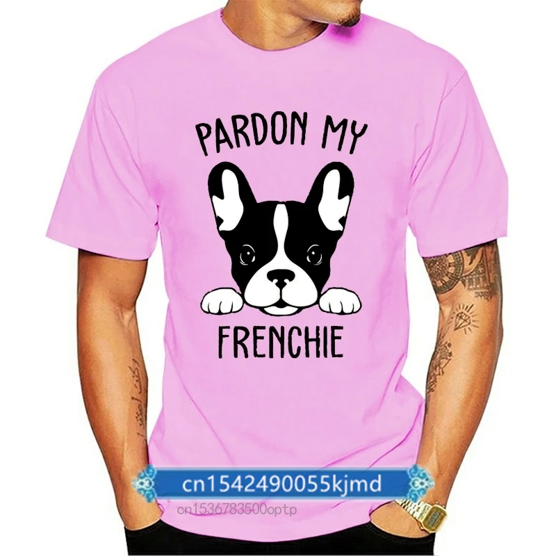 

Pardon My Frenchie French Bulldog Dog Cute Slogan New Mens T-Shirt Custom Printed Tee Shirt
