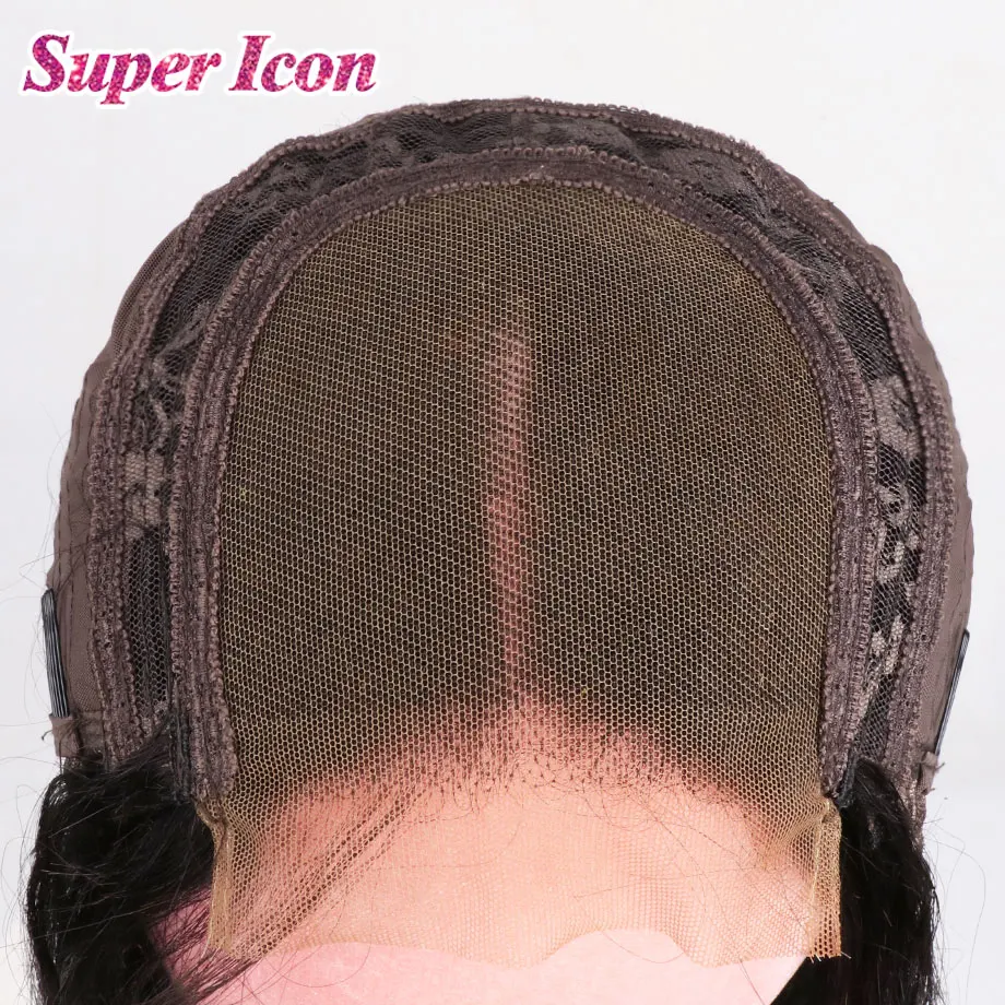 

Short Bob Straight Lace Closure Wigs Human Hair 4x4 Frontal Closure Wig For Black Woman 150% Density Natural Hairline Super Icon