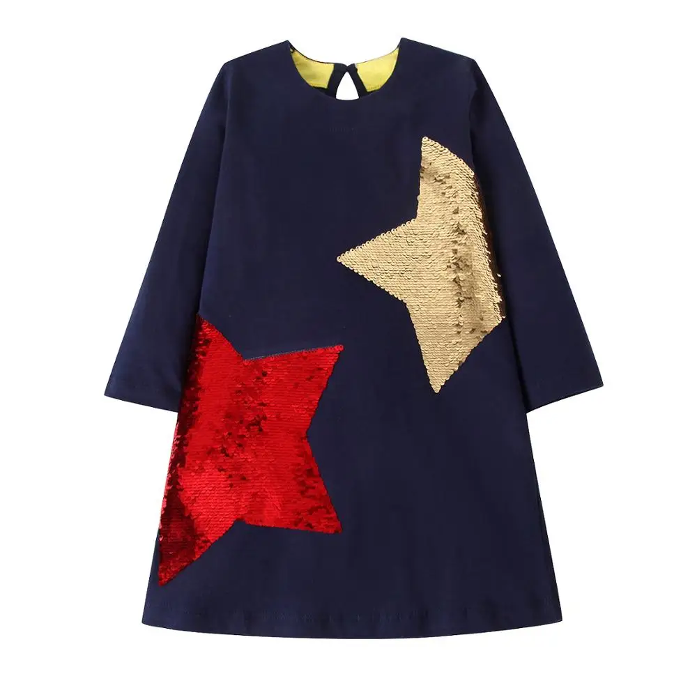 Платья для девочек платья малышек радужная одежда маленьких осенне-зимнее