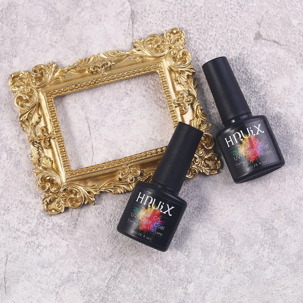 

HNUIX 7.5ml Nail Polish Magnet Cat Eye Set Soak Off Semi Vernis Permanant Holographic Glitter Gel Lacuqer UV LED Varnish