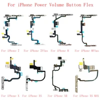 volume button switch key power flex cable for iphone 6 6plus 6s 6s plus 7 7plus 8 8plus x xr xs xs max with metal parts