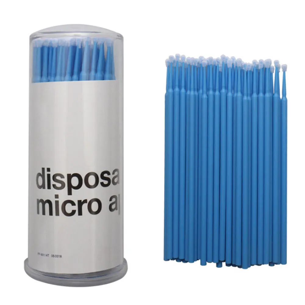 

100pcs Multifunctional Disposable Cotton Swab Professional Eyelash Brush Cleaning With Box Lashes Extension Makeup Applicators