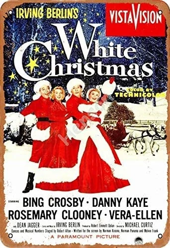 

White Christmas Metal tin sign garage poster decoration bar pub home vintage retro