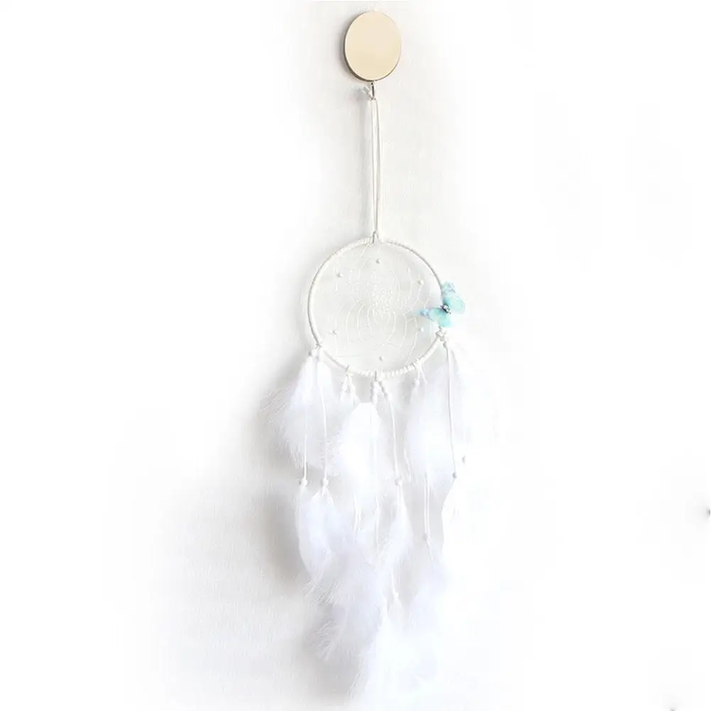 Светильник Ловец снов настенный светильник с белой бабочкой маленький Ночной на