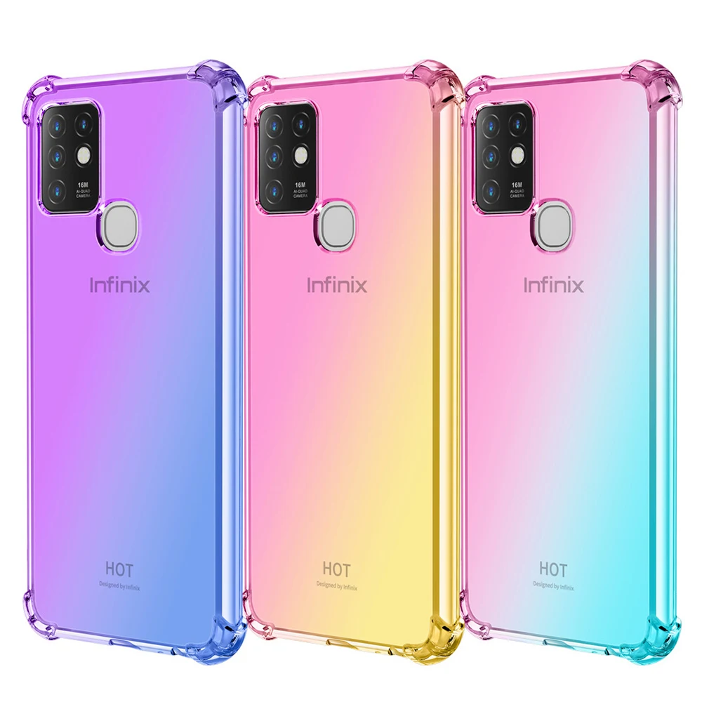 Противоударный силиконовый чехол для Infinix Note 7 Lite Zero 8 8i 10 Pro Hot 9 Play 10i 10T 10S NFC Smart 4 5 4C