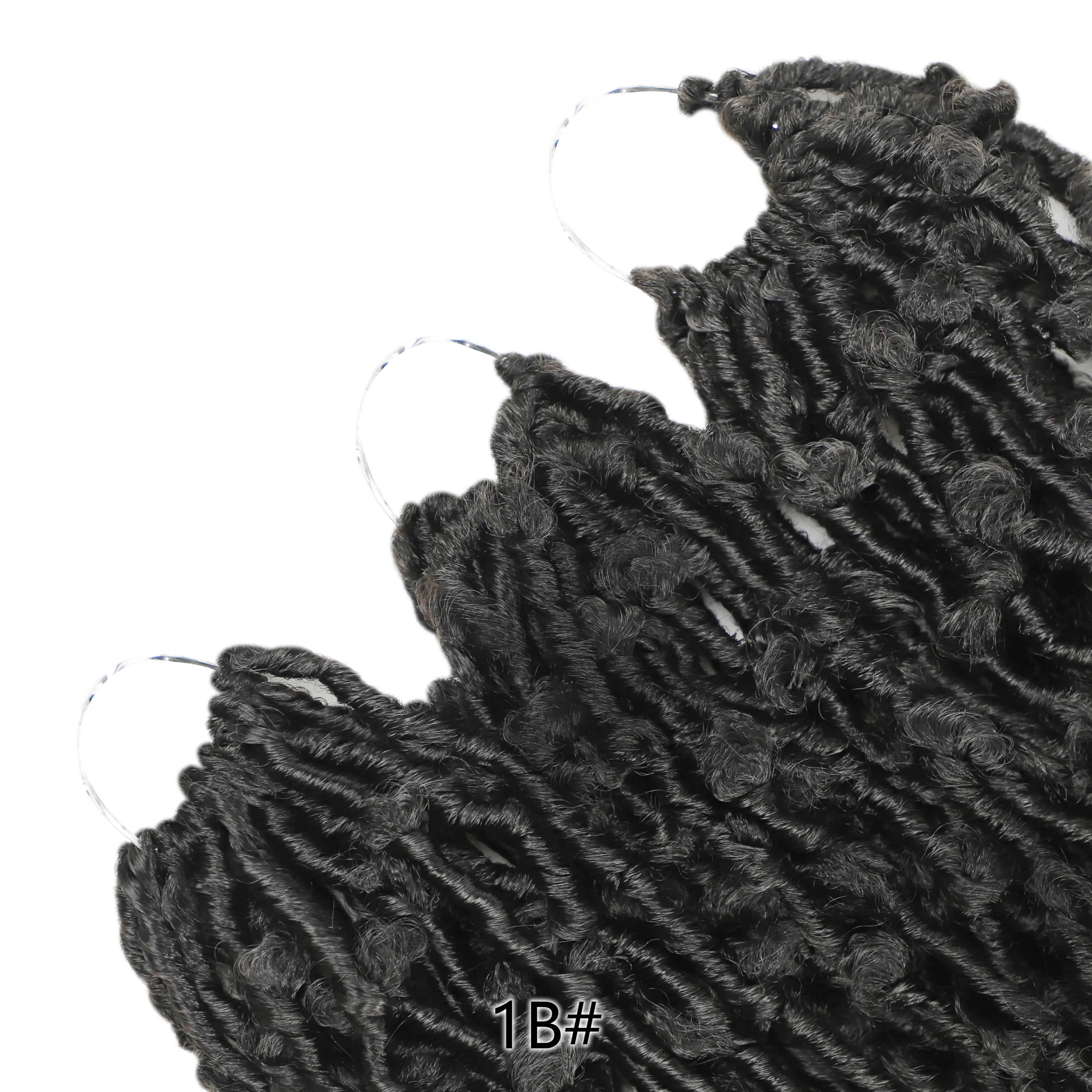 

Svolna Butterfly Locs Crochet Hair Synthetic Faux Locs dreadlocks Braids Hair Pre Looped Distressed Passion Twist Crochet Braids