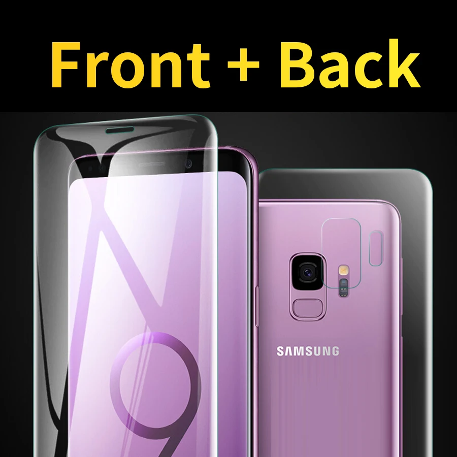 Для Samsung Galaxy Note 10 9 S10 S9 PLUS 5G S10E A50 A70 M20 M30 полное покрытие защита экрана Силиконовый