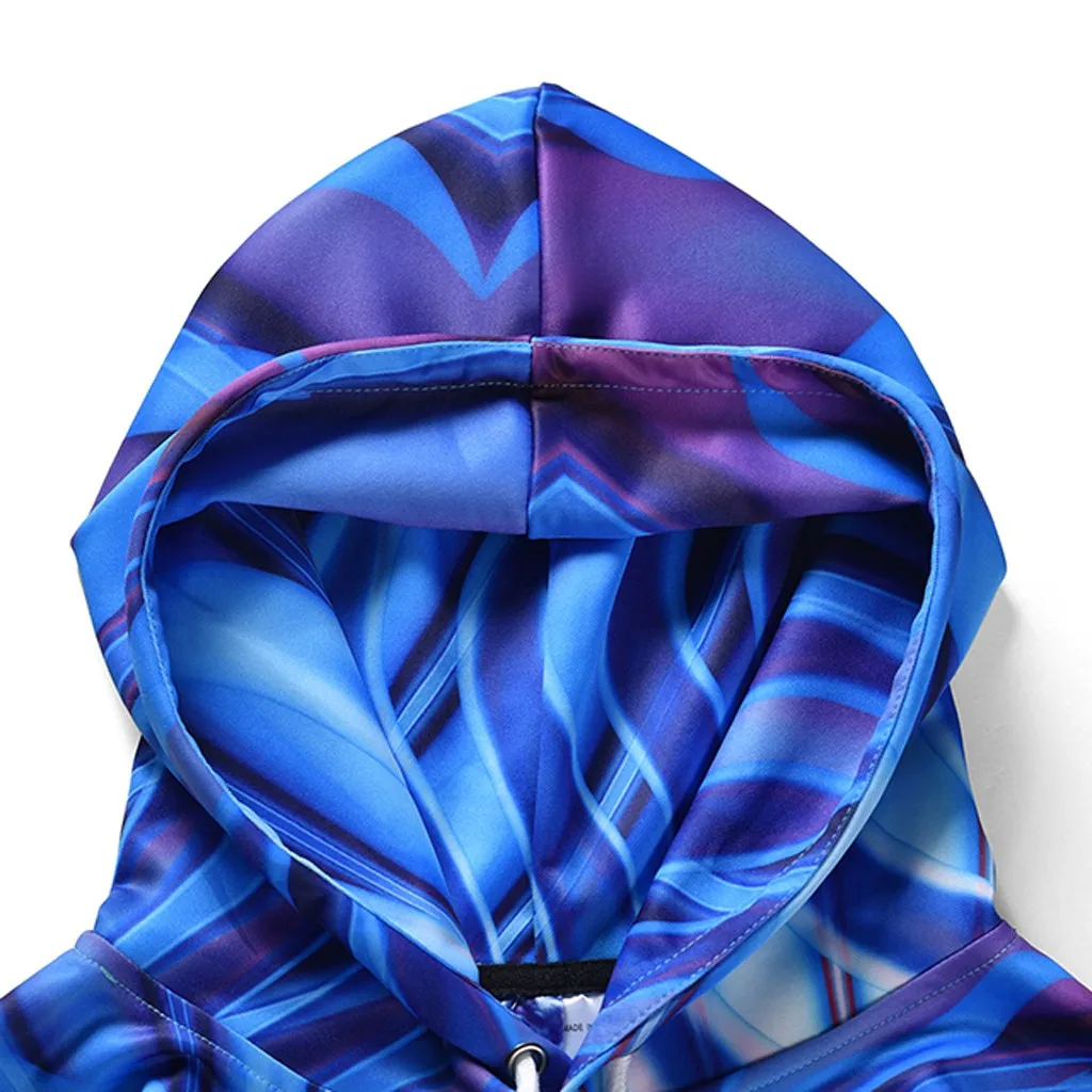 Новинка 2019 толстовка с капюшоном мужская мода осень весна животное 3D сова печать