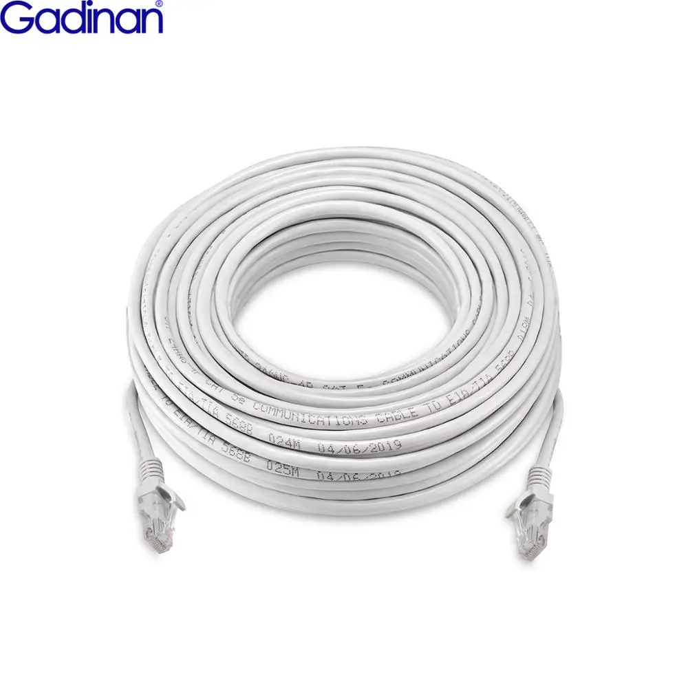 50M/30M/20M/10M CAT5 Cat5e  Ethernet Network Cable RJ45 Line Internet LAN Cord for IP PoE Security Camera System Kit