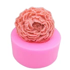 3D силиконовые формы для свечей, цветок пиона, глина, форма для мыла, помадка, для шоколада для выпечки формы, инструменты для украшения торта H867