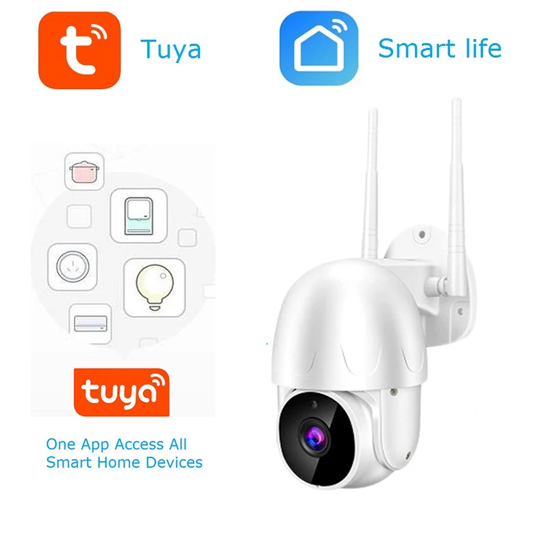 Wouwon купольная IP камера Камера 1080P Tuya приложения Smartlife Водонепроницаемый открытый