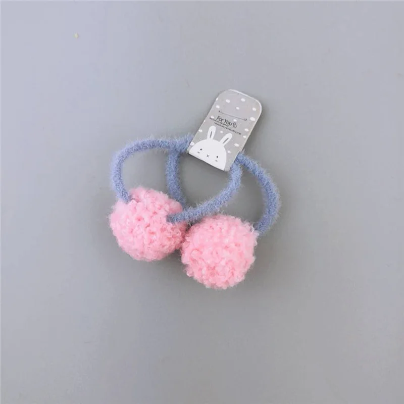 Эластичные резинки для волос карамельного цвета в Корейском стиле 2 шт. милые