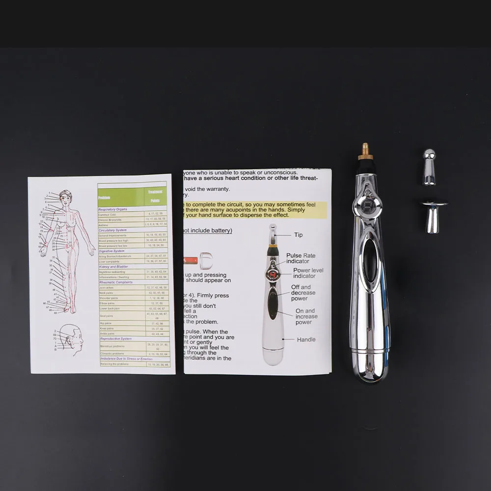 

Электронная ручка для иглоукалывания, электрическая Лазерная терапевтическая ручка для лечения тела, ручка для облегчения боли и здоровья