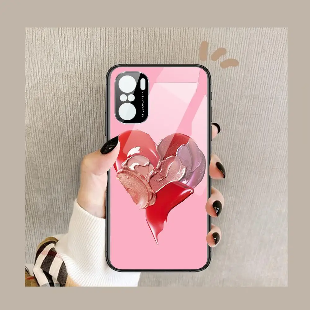 

Eyeshadow Palette Lipstick Phone Case For POCO F1 F2 F3 Pro X3 M3 9C 10T Lite NFC Anime Black Cover Silicone Back Prett mi 10 ul