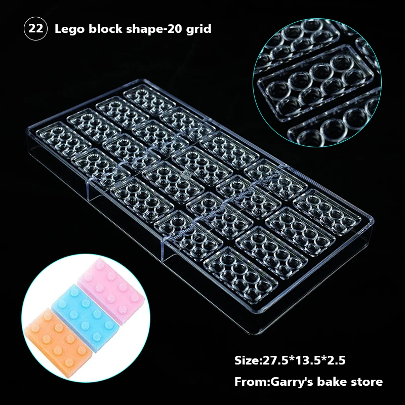 3D поликарбонатная форма для шоколада печенья лунного торта Пластиковая выпечки