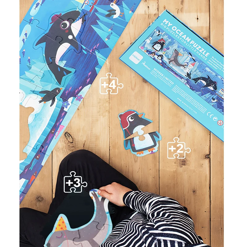 Mideer пазл Детские пазлы океан 28 шт. Обучающие игрушки детские игры Подарочная