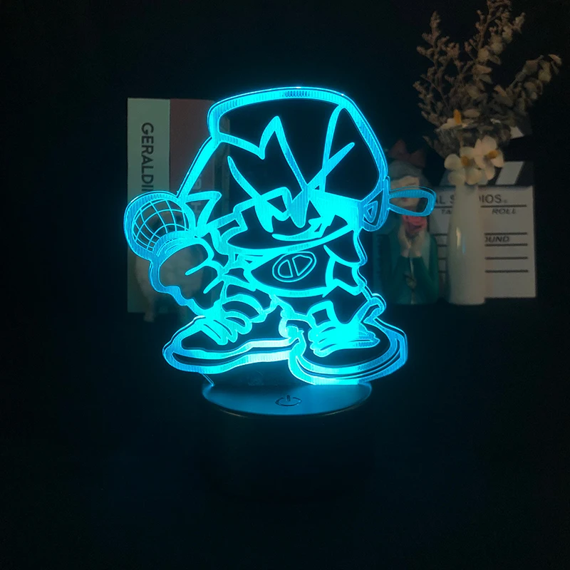 

Настольная 3d-подсветильник ка с сенсорным датчиком и будильником