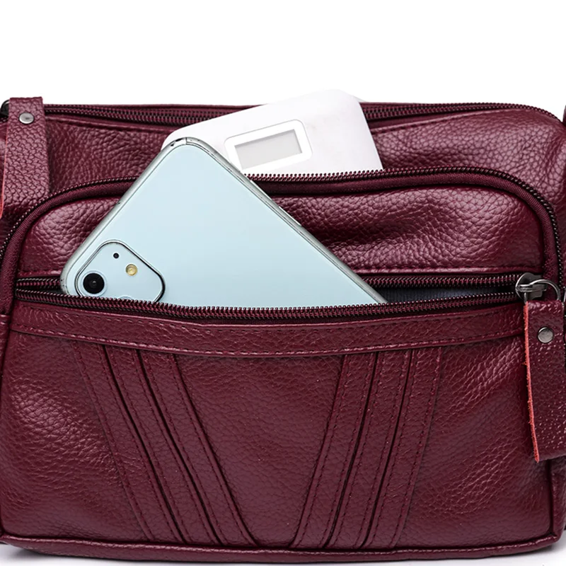 

New Fashion Women Shoulder Messenger Bags High Quality Leather Handbag Large Capacity Crossbody Bags for Women 2021 New Tote Bag