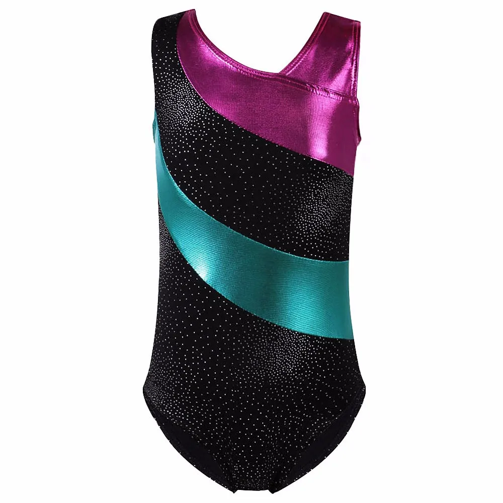 Гимнастический трико Одежда для танцев гимнастический костюм тренировочный