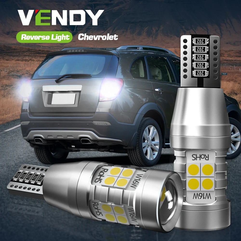 Светодиодная лампа Canbus W16W T15 921 для Chevrolet Bolt Camaro Captiva Cruze 2009-2019 Эпика Малибу 2012-2015 2