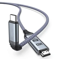Кабель Thunderbolt USB-C для HDMI 4K 60 Гц, 2 м, USB 2,0 Type C, USB C, HDMI, кабель для MacBook macbook pro, Dell XPS 13, 15