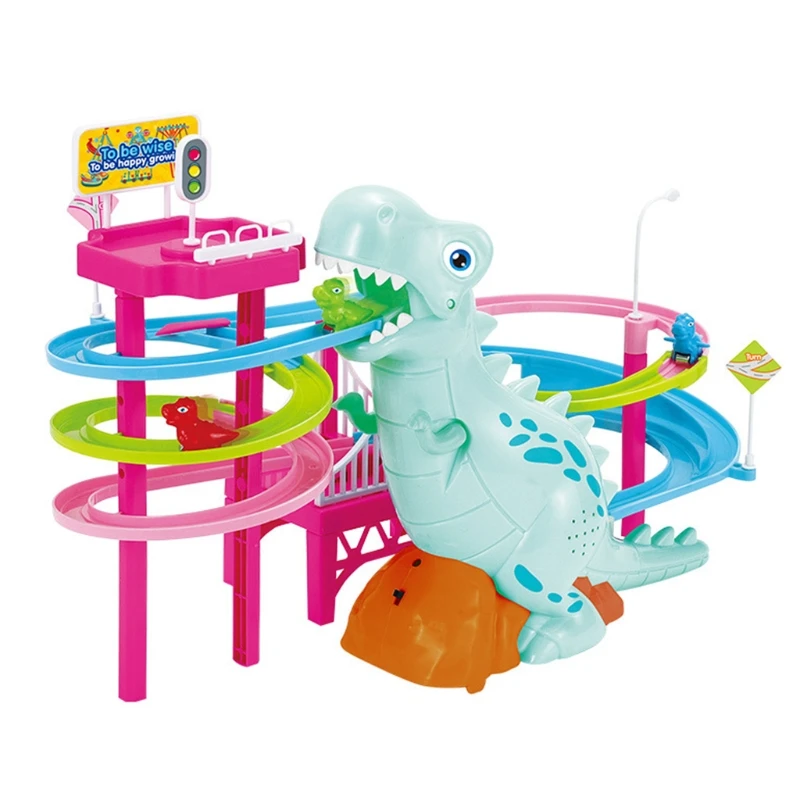 

Musical Dinosaur LED Race Toy Adventure Puzzle Toy Birthday Gift Christmas Gifts For Kids 3XUC