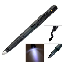 mammuthus multifunctional tactical pen edc tool ballpoint writing pen with led flashlight emergency glass breaker self defense