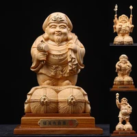 lndia big black sky guardian god solid wood statue%ef%bc%8cthree dimensional carving process%ef%bc%8chome living room feng shui statue