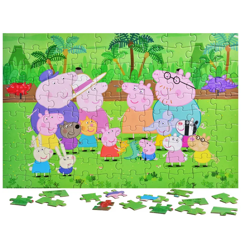 Оригинальный пазл Свинка Пеппа Джордж обучающая игрушка семья друзей